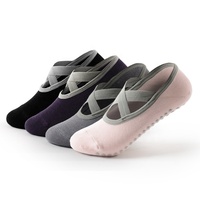 Amazon Bán Chạy Vớ Tập Pilates Yoga Đế Silicon Mềm Chống Trượt Đế Silicon Mềm Chống Trượt Dành Cho Nữ, Vớ Ngón Chân Tùy Chỉnh