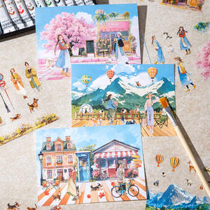 10 Fogli/Confezione Decorazioni Festive, Materiali per Collage, Adesivi Scenografici in Materiale PET+Carta - Product Image 5