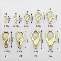 Fermoirs mousquetons en alliage de zinc, 100 pièces, plaqué transparent, forme ronde, crochets de fixation pour la fabrication de colliers et de bijoux