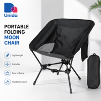 Chaise pliante portable avec sac de transport, poche latérale et maille respirante pour le camping, la plage et les pique-niques