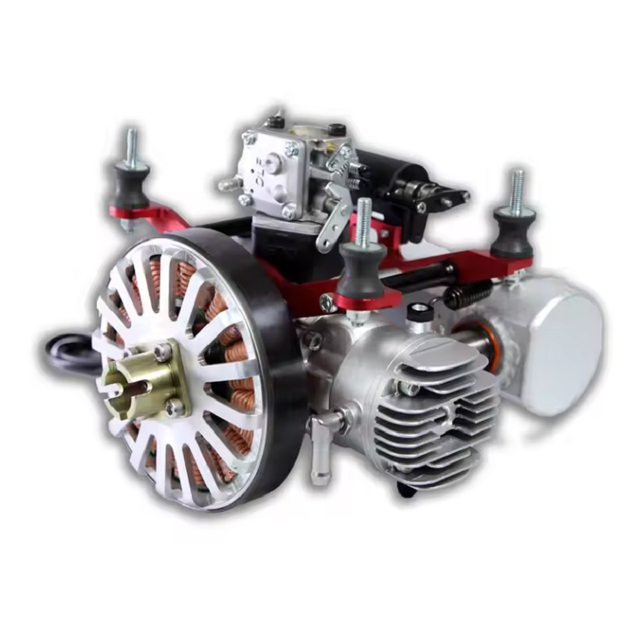 DLE70HD Engine 4.2KW Water-Cooled Hybrid Electricity Generator Gasoline Engine Electric Power Kit 50V 12S-14S LiPo for Drone