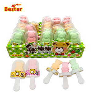 Piruleta Dura con Forma de Oso y Helado, Marca Privada OEM, Dulces de Frutas de Buen Sabor, Venta al por Mayor, Fábrica de Confitería China - Product Image 4