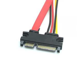 สายต่อขยาย SATA 7+15 แบบตัวผู้เป็นตัวเมีย 22P ขั้วต่อรวมข้อมูลและพลังงานฮาร์ดไดรฟ์สำหรับคอมพิวเตอร์ - Product Image 2