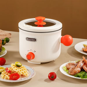 Cuiseur à riz électrique multifonctionnel à poignée unique, marmite antiadhésive avec couvercle en verre trempé Source d'alimentation manuelle - Product Image 5