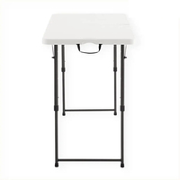 Mesa de acampada ultraligera de plástico plegable pequeña de almacenamiento de 74cm de altura ajustable moderna al por mayor para barbacoa de eventos