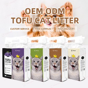 Échantillons Gratuits OEM ODM Litière pour Chat Très Absorbante Sans Poussière 100% Naturelle Agglomérante au Tofu - Product Image 1