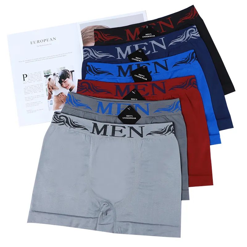 Cueca boxer confortável sem costura, baixo preço, secagem rápida, a0424