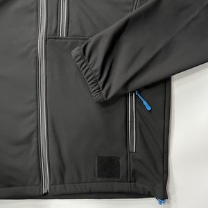 Người Đàn Ông Của Mùa Đông <span class=keywords><strong>Softshell</strong></span> Áo Khoác Cho Thể Thao Ngoài Trời Và Làm Việc Không Thấm Nước Áo Gió Với Đứng Cổ Áo Mỏng Thoải Mái Cho Đi Bộ Đường Dài - Product Image 3