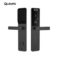 Serrure de porte intelligente sans clé Qleung S869MAX avec reconnaissance faciale 3D, reconnaissance de la veine palmaire, empreinte digitale, application Tuya WiFi, accès à distance