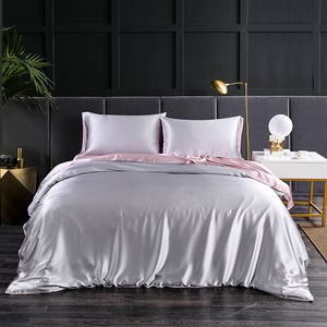 1-teiliges Bettbezug-Set aus 22 Momme Maulbeerseiden-Satin, Einfarbiges Muster in 9 Farben, Bettwäsche für Zuhause oder Hotels, auf Lager - Product Image 5