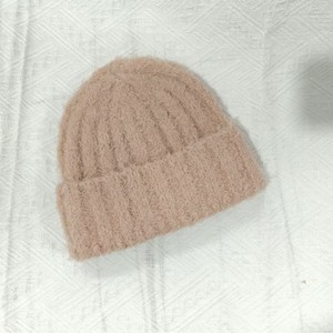 Bonnet tricoté à rayures grises, chaud pour l'hiver, pour femme, grande circonférence de tête - Product Image 3