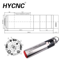 Deko hq1 — perceuse Cnc refroidie à l'eau, Kit d'outils automatique, changement de broche, Machine à percer routeur pour le bois, 3,2 kw, 380v, 18000rpm