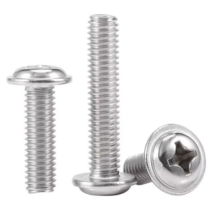 สกรูหัวกลมสแตนเลส 304/316 พร้อมสกรูไขว้ เมตริก M2-M3-M4-M5-M6-M8 - Product Image 3
