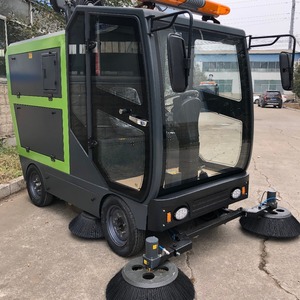 Ride On Sweeper 42 In Cleaning Path 300L Capacity Electric Floor Sweeper For Industrial Factory Workshop Sanitation - Product Image 4