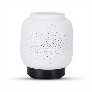 Difusor de Aroma Creativo de Cerámica de 0.5L con Luz LED, para Uso en Casa u Oficina, Tipo Linterna con Vaporizador de Niebla - Product Image 5