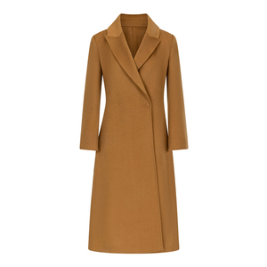 <span class=keywords><strong>Manteau</strong></span> double face en cachemire <span class=keywords><strong>long</strong></span> en <span class=keywords><strong>laine</strong></span> pour femmes-10% cachemire 90% <span class=keywords><strong>laine</strong></span>, pardessus élégant chaud d'hiver de couleur <span class=keywords><strong>camel</strong></span> - Product Image 1