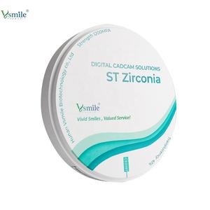 Blocs de céramique dentaires en zircone Disque de zircone Super translucidité 98mm pour système ouvert pour couronne dentaire antérieure et pont - Product Image 2