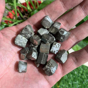 Pyrite de cuivre brute naturelle en gros, cube, pierre roulée, spécimen minéral pour décoration, cadeau - Product Image 4