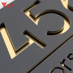 VST Custom casa moderna targa nome numero di porta e indirizzo di strada segno di targa segno porta - Product Image 3