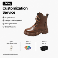 Bottines à lacets pour femmes, plateforme haute et épaisse, dessus en PU, antidérapantes, respirantes, légères, chaussures décontractées tendance