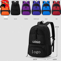 Sac de sport personnalisé avec logo, grand sac à dos pour le basketball avec compartiment pour ballon et chaussures, pour ballon de football, volley-ball, football