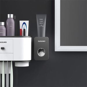 Oem & Odm Rectangle White Black Abs Eco-Friendly <b>Toothpaste</b> Dispenser for Home Use - Product Image 4