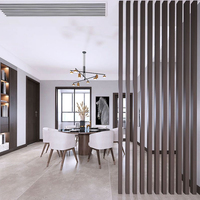 Tubo Cuadrado Hueco de WPC para Decoración de Interiores, Columna de Madera para División de Paredes, Tubo de Madera para Techo con Aspecto de Madera