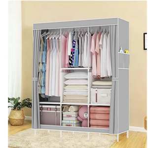 New <b>Foldable</b> <b>Wardrobe</b> Simple Non Woven <b>Wardrobe</b> Storage Portable Multi Layer <b>Wardrobe</b> for Storage Organization - Product Image 1