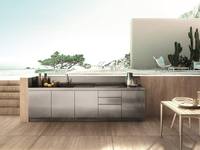 Barbecue jardin armoires de cuisine arrière-cour mobilier d'extérieur caravane moderne armoires de cuisine Design armoires de cuisine en acier inoxydable