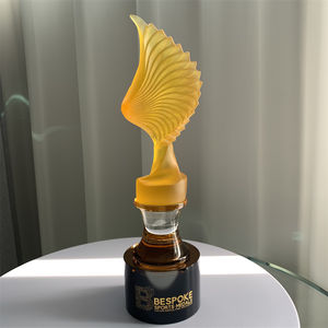 Trophée de glaçure en gros de haute qualité <span class=keywords><strong>ADL</strong></span> avec base en verre de cristal pour le premier prix cadeaux Trophée de cristal de sport - Product Image 5