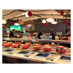 Parrilla Giratoria <span class=keywords><strong>El</strong></span>éctrica Automática Comercial PINNIU para Barbacoa Coreana, Combo de Olla Caliente y Parrilla, Equipo de <span class=keywords><strong>Restaurante</strong></span> sin Humo - Product Image 5