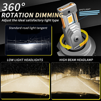 Bombilla LED para Faros Delanteros de 4300K con Ventilador H11 9005 9006 9012 9012, Luz Antiniebla LED de 140W para Automóviles de 12V, Iluminación Automotriz 880 881 H1 H3