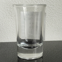 Verre à shot classique transparent de 40 ml, base épaisse, mini-gobelet pour cocktails et shooters de vodka, vente en gros pour bars, hôtels et fêtes