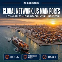 Transit maritime LCL par camionnage, transitaire porte-à-porte DDP, agent logistique, dédouanement de la Chine vers les États-Unis, livraison express rapide