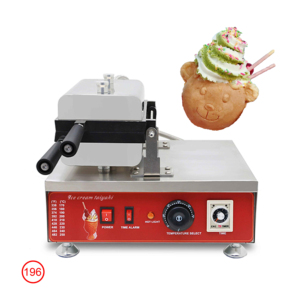 Macchina Elettrica Commerciale per Waffle a Forma di Orsetto, Piastra per Coni Waffle - Product Image 5