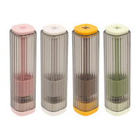 Étui à aiguilles de couture portable, simple, durable et sécurisé en PC+ABS+Métal, avec conception magnétique pop-up, rangement polyvalent pour broderie et tricot
