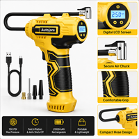 8.4V 150PSI 10.5Bar Cordless Tire Inflator Portable Digital Air Compressor USB Rechargeable Auto Stop Pump for Car Bike Ball OEM