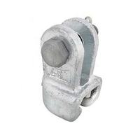 Attache en U industrielle avec goupille de verrouillage, joint de fourche en acier zingué pour suspension et quincaillerie de rigging