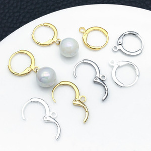 Round French Hook Ear <b>Wires</b> Zinc Alloy Plated <b>Silver</b> Gold For Earring Making DIY Jewelry Accessories - Product Image 4
