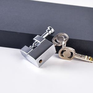 Candado de Acero Inoxidable de Alta Resistencia con Placa de Bloqueo <span class=keywords><strong>Circular</strong></span>, 2 Llaves, Acabado Laminado, Embalaje en Caja Blanca para Venta al por Mayor en Fábrica - Product Image 2