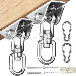 ตะขอหมุนเอด สวีฟท์ ฮุค สแตนเลสขัดเงา สำหรับอุตสาหกรรมทั่วไป แผ่นแขวนแบบหมุนได้ รับน้ำหนักได้ ตะขอแขวนแบบหมุน แผ่นยึดแบบหมุน - Product Image 4