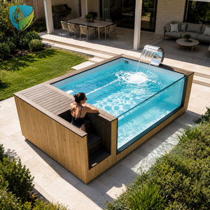 <span class=keywords><strong>Piscine</strong></span> hors sol en fibre de verre facile à installer, petite <span class=keywords><strong>piscine</strong></span> de plongeon extérieure pour jardin, patio, villa - Product Image 5