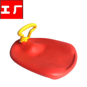 Children <b>Sled</b> Red Plastic 64cmx48cmx4.5cm Durable Winter <b>Snow</b> Toy For Kids Outdoor Play - Product Image 4