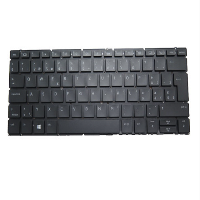 Laptop Keyboard Replacement for HP EliteBook X360 830 G5 830 G6 L56442-BG1 L40527-BG1 with Backlit No Frame Swiss SW Black
