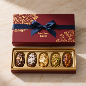 Caja de embalaje de regalo dura personalizada para actividades de Ramadán, caja de regalo de embalaje de <span class=keywords><strong>Palma</strong></span> de fecha mate, proceso de estampado en caliente con <span class=keywords><strong>pajarita</strong></span> - Product Image 2