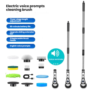 <span class=keywords><strong>Cepillo</strong></span> de Limpieza Eléctrico Inalámbrico Multifunción 9 en 1 con Aviso de Voz para una Mayor Eficiencia de Limpieza - Product Image 2