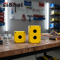 Botón Pulsador de Parada de Emergencia LED Impermeable IP65 de 22mm con 1/2/3/4/5 Orificios y Carcasa de ABS Electrónica
