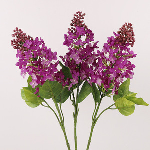 Ramo de Lilas Artificiales, Flores de Seda y Plástico de Alta Simulación, Decoración para Bodas, Arreglo Interior, Venta al Por Mayor - Product Image 1