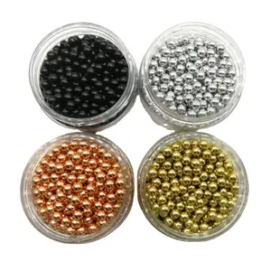 Competitive price black/zinc/copper plated cheap metal Iron ball for toys hunting