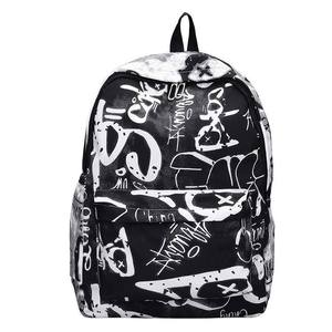 New Junior High School Students Schoolbag Personalized Letters Prints Shoulder Bag <b>Large</b>-<b>capacity</b> <b>Backpack</b> - Product Image 2